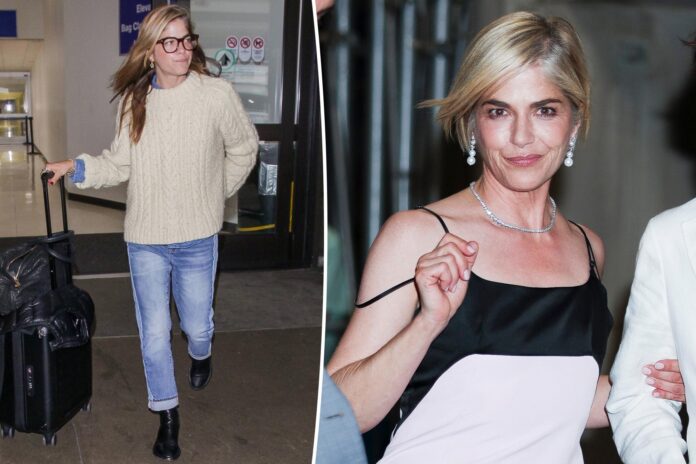 Featured image related to Selma Blair arrested after biting flight attendant, kicking cop in head during violent plane i
