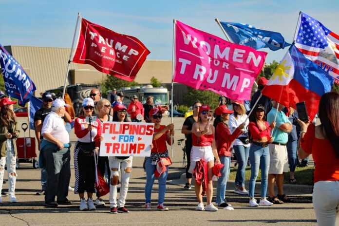 WATCH: Trump rallies in Iowa with GOP Senate candidate Ashley Hinson — Politics coverage by Political Watch. Photo: Michae...